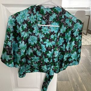 Zara floral top brand new size Medium